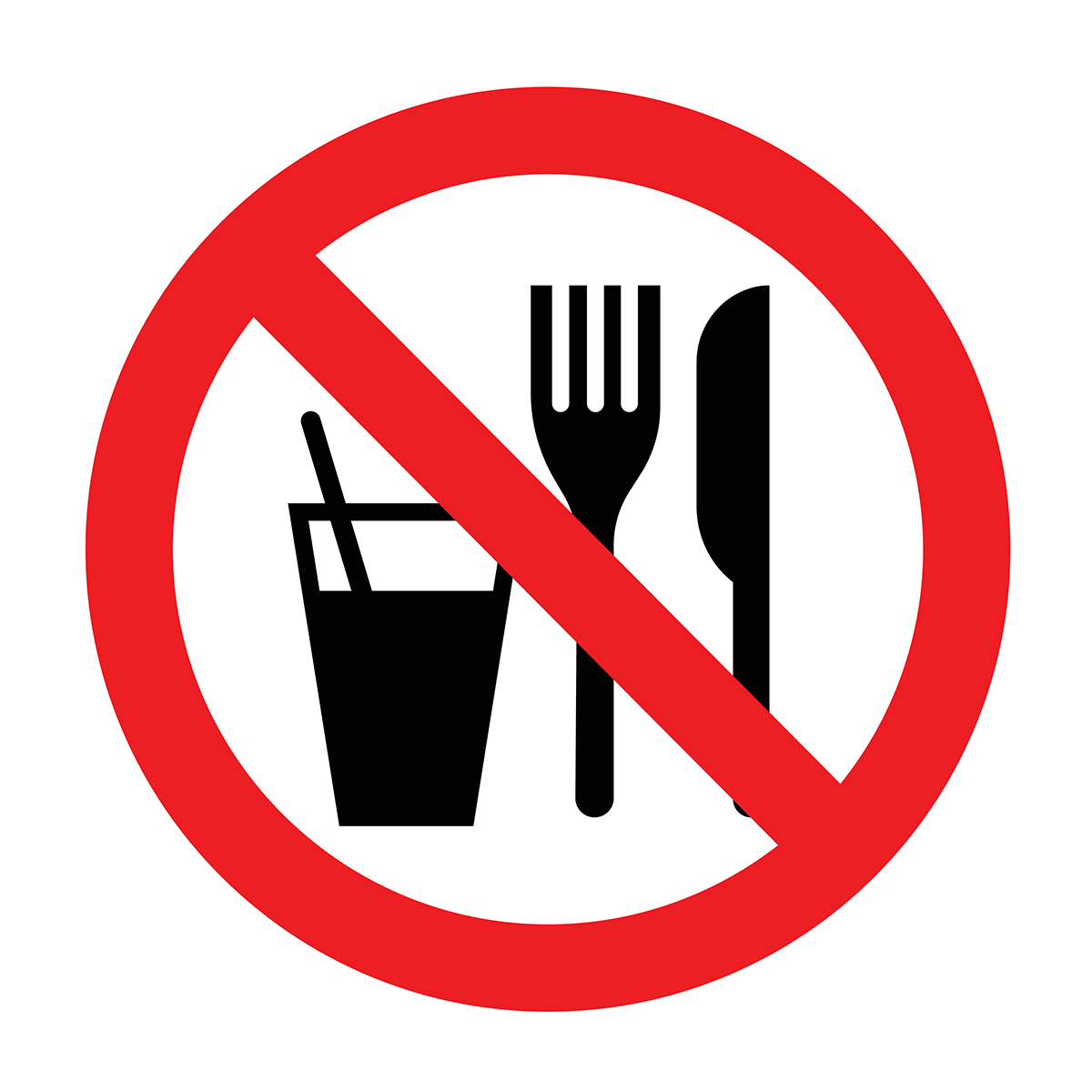 no food and drink allowed icon – Hope Temple COGIC